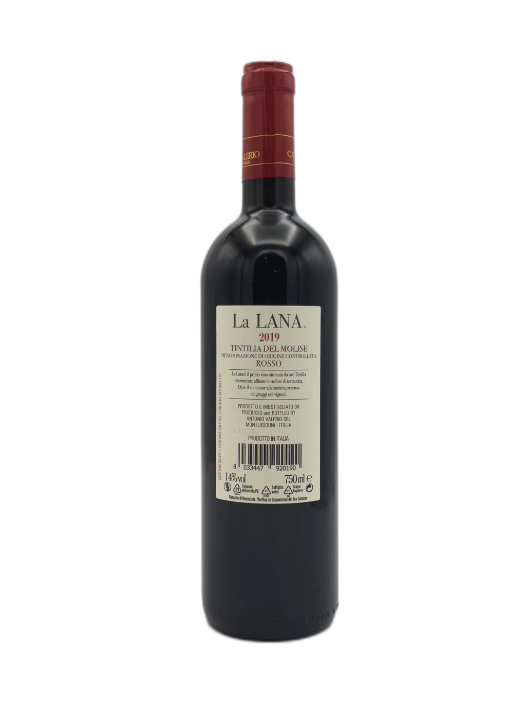 La Lana - Tintilia del Molise in Anfora DOC 2019